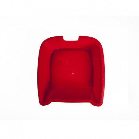 Red booster seat